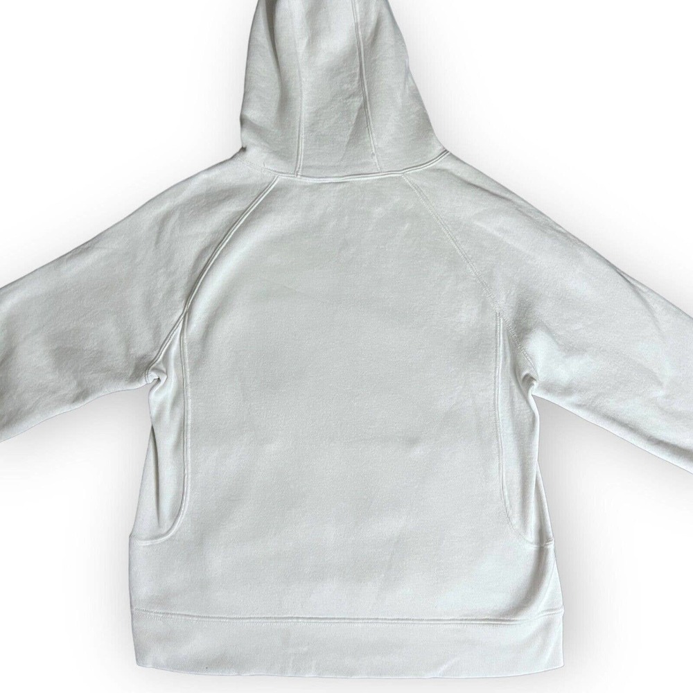 Roots Canada Athletics Women's White & Blue Flocked Graphic Beavers Hoodie Sz S - Picture 10 of 13